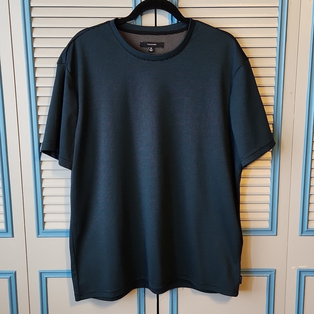 Tahari Men's Teal Performance T-Shirt